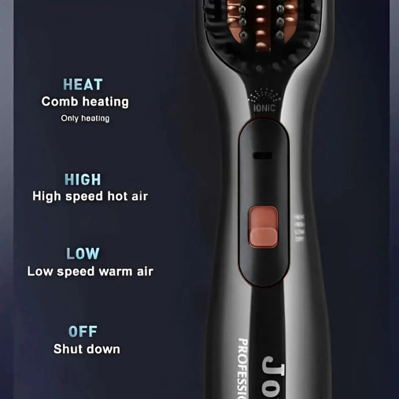 JOY 3-in-1 Professional Hair Styling Brush & Blow-Dryer Scrollcart Qatar 