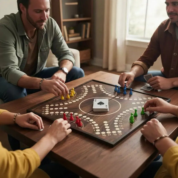 Jackaroo Board Game 4 Player- Magnetic Strategy Game with Cards & Marbles Scrollcart Qatar 