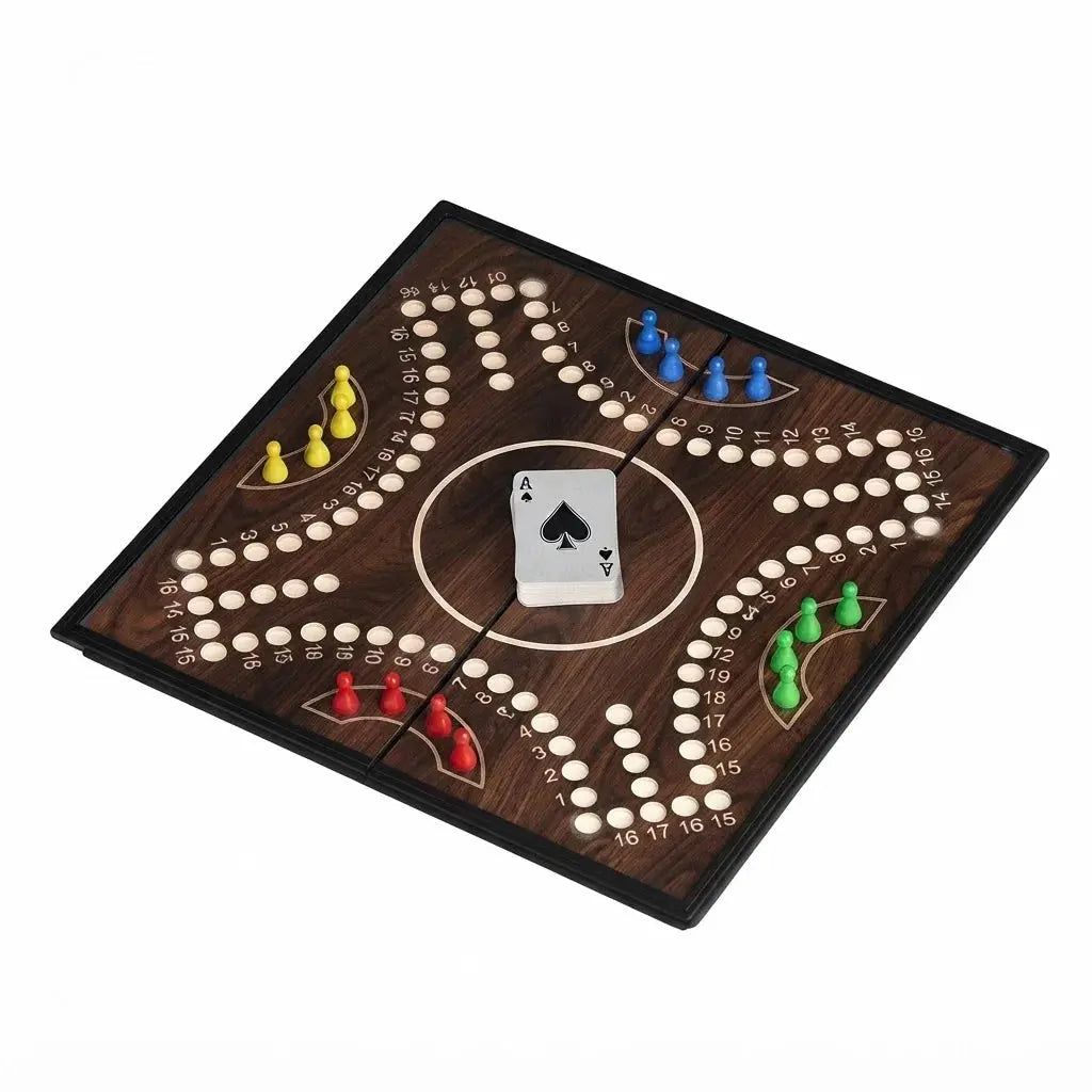 Jackaroo Board Game 4 Player- Magnetic Strategy Game with Cards & Marbles Scrollcart Qatar 