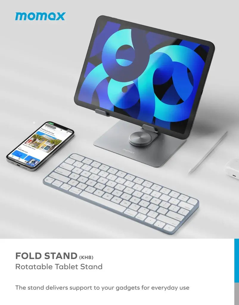 MOMAX Stand – Adjustable Stand for Tablets & Laptops Alamat Qatar