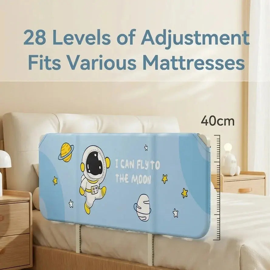 Kid's Foldable Bed Bumper – Adjustable Baby Bed Rail Scrollcart Qatar 