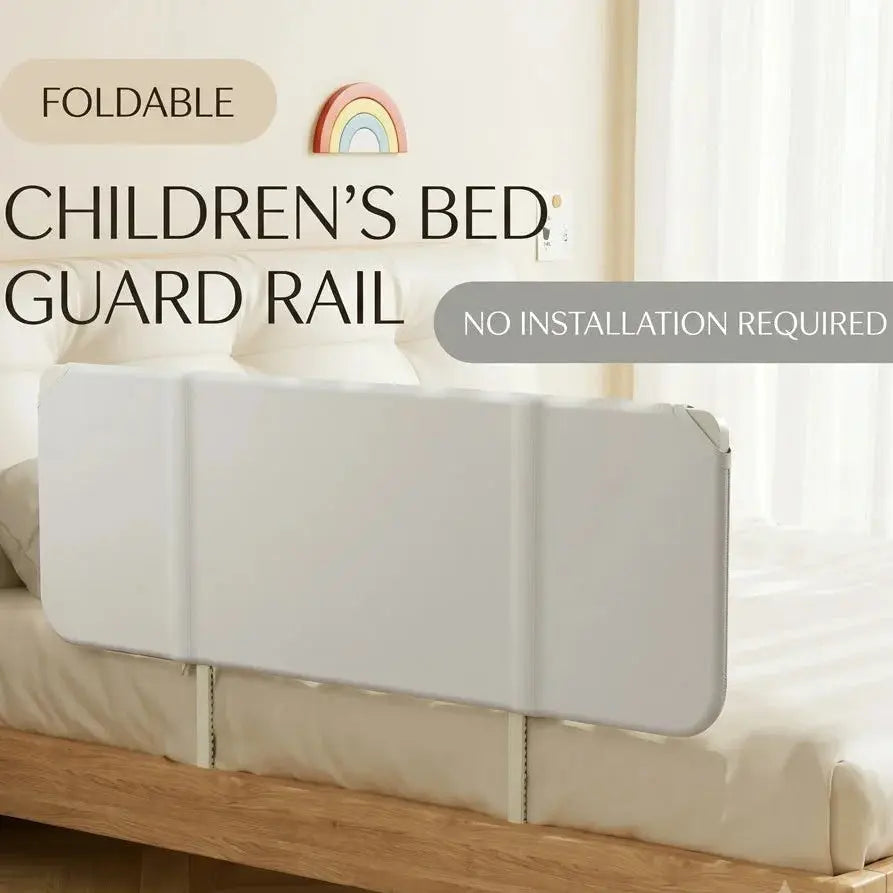Kid's Foldable Bed Bumper – Adjustable Baby Bed Rail Scrollcart Qatar 