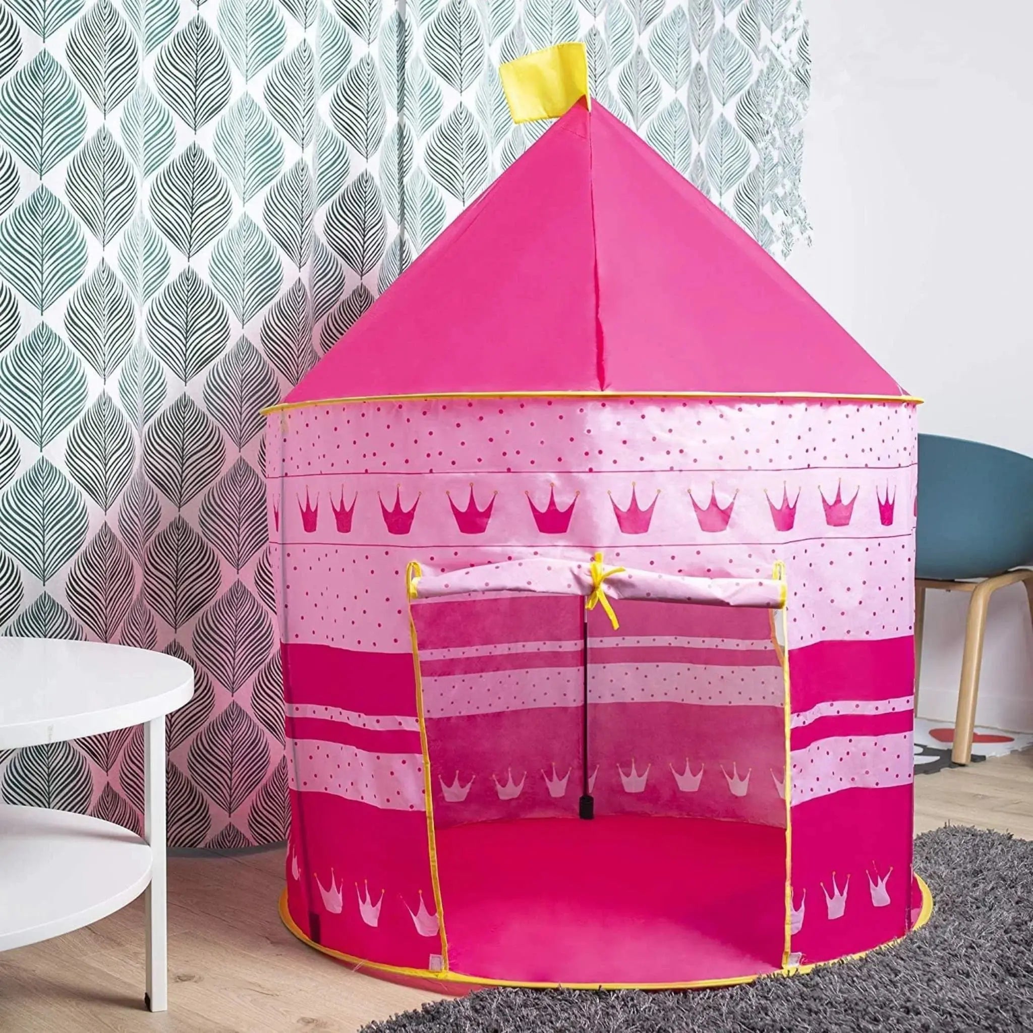 Kids Folding Pop-Up Play House Tent – Portable Castle Playhouse Scrollcart Qatar 
