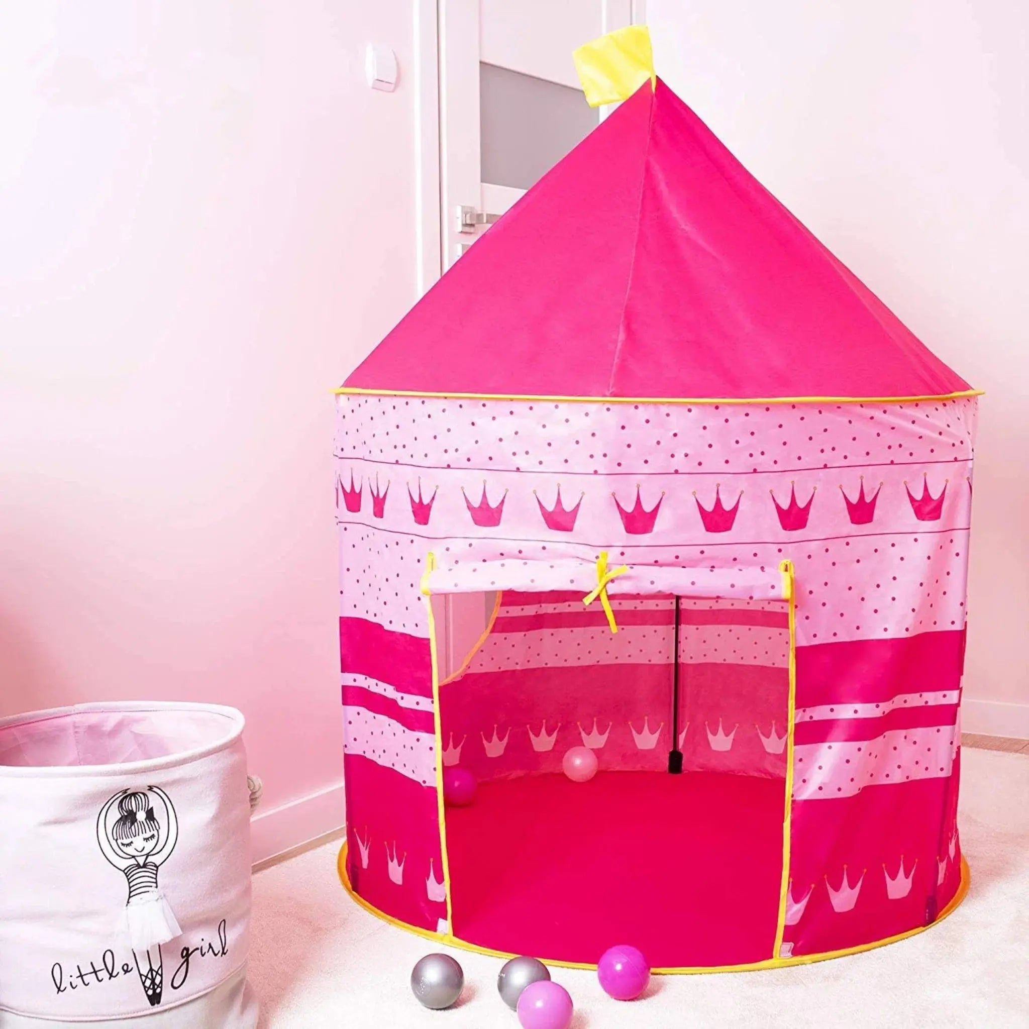 Kids Folding Pop-Up Play House Tent – Portable Castle Playhouse Scrollcart Qatar 