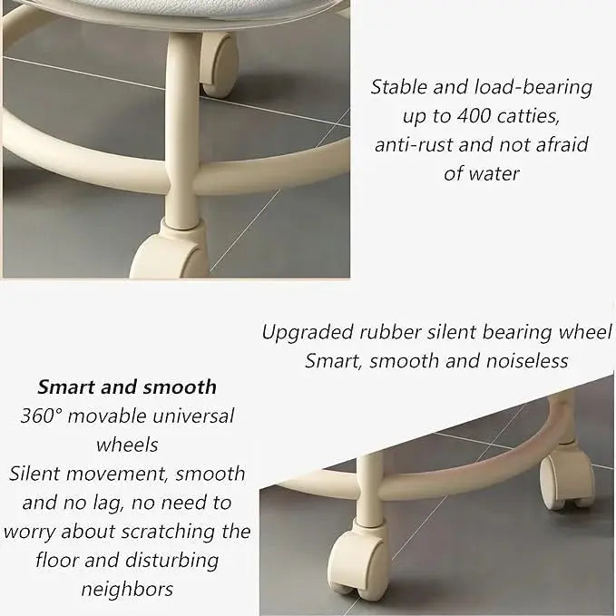 Kids Low Rolling Chair with Backrest – 360° Rotating Wheels Scrollcart Qatar 