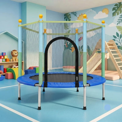 Kids Trampoline 140cm with Safety Net Scrollcart Qatar