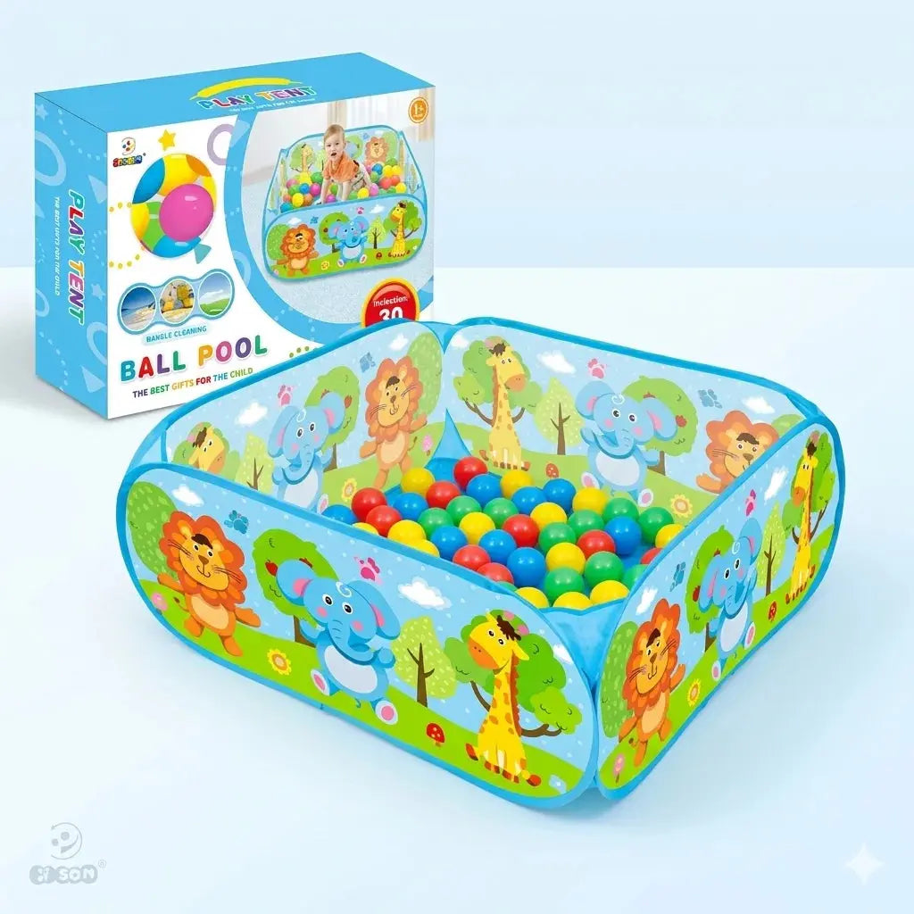 Kids Pop Up Play Tent Ball Pit Indoor Outdoor Collapsible Tent with 30 Balls Scrollcart Qatar 