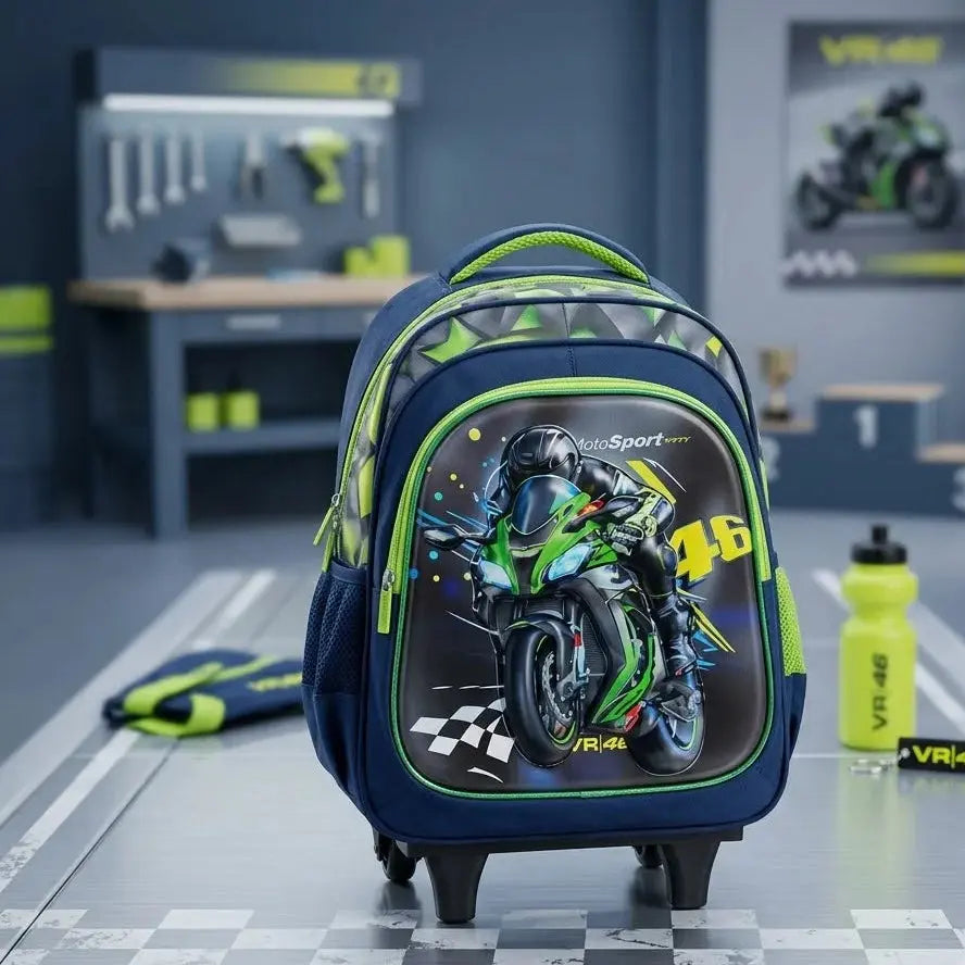 Kids School Trolley Backpack with Wheels – Unisex Bag Scrollcart Qatar 