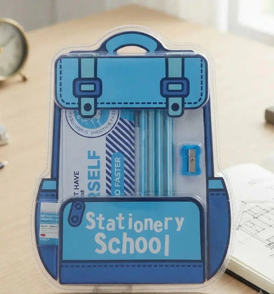 Kids Stationery School Set-School Supplies with Pencil, Sharpener & Eraser Scrollcart Qatar 