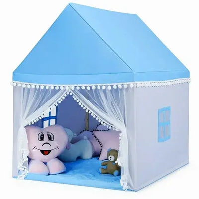 Kids Wooden Frame Playhouse Tent - Large Fairy Castle Play Tent Scrollcart Qatar 