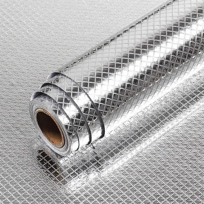 Kitchen Aluminium Foil Roll - Waterproof Heat Resistant Sticker Scrollcart Qatar 