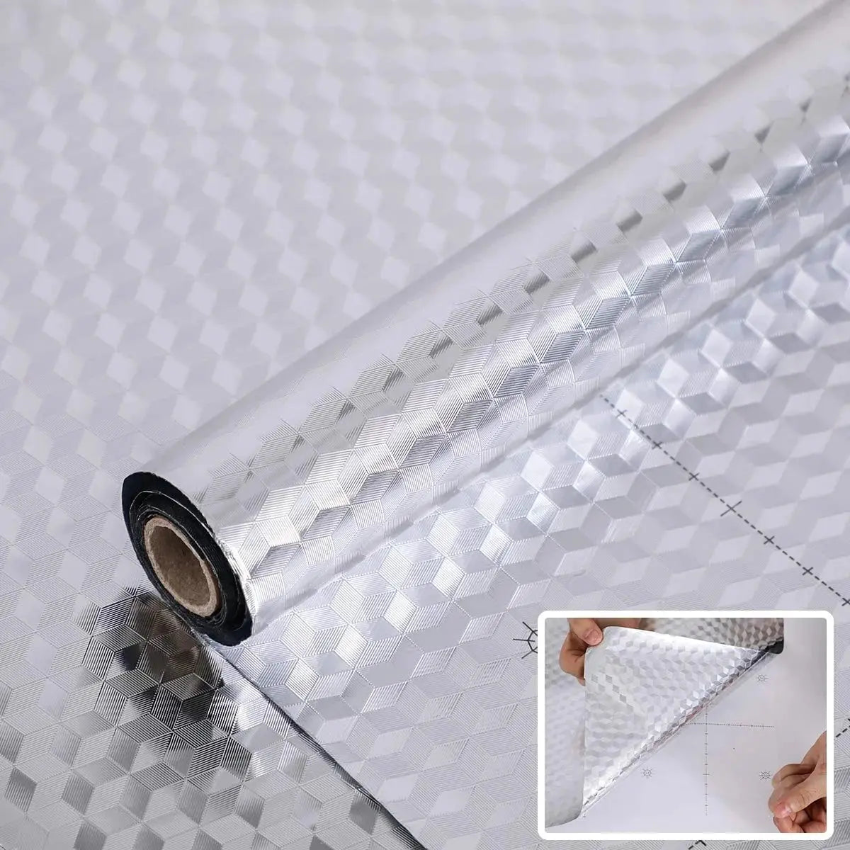 Kitchen Aluminium Foil Roll - Waterproof Heat Resistant Sticker Scrollcart Qatar 