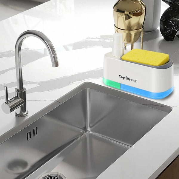 Kitchen Dish Washer-2-in-1 Hand & Dish Soap Dispenser Set