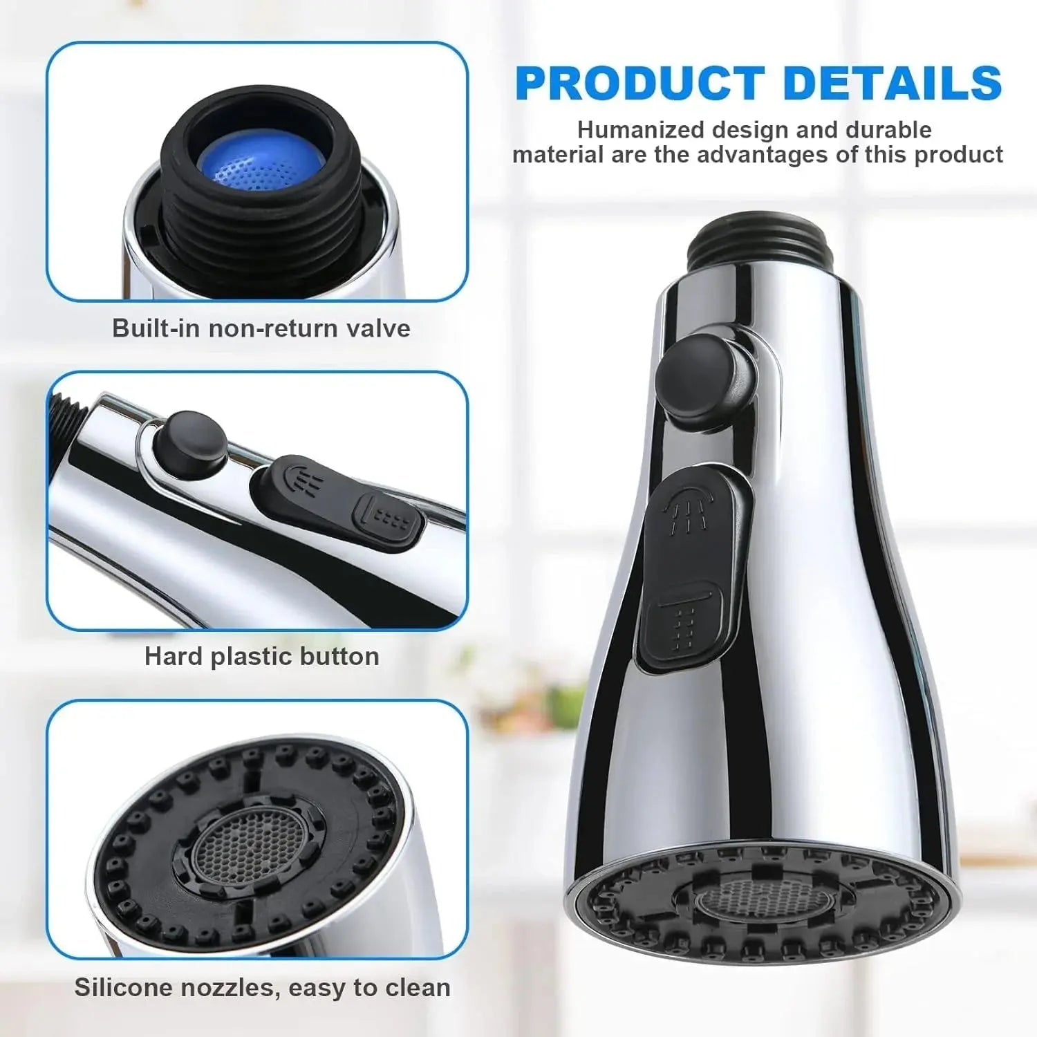 Kitchen Faucet Extender with 3 Water Modes-360° Rotation