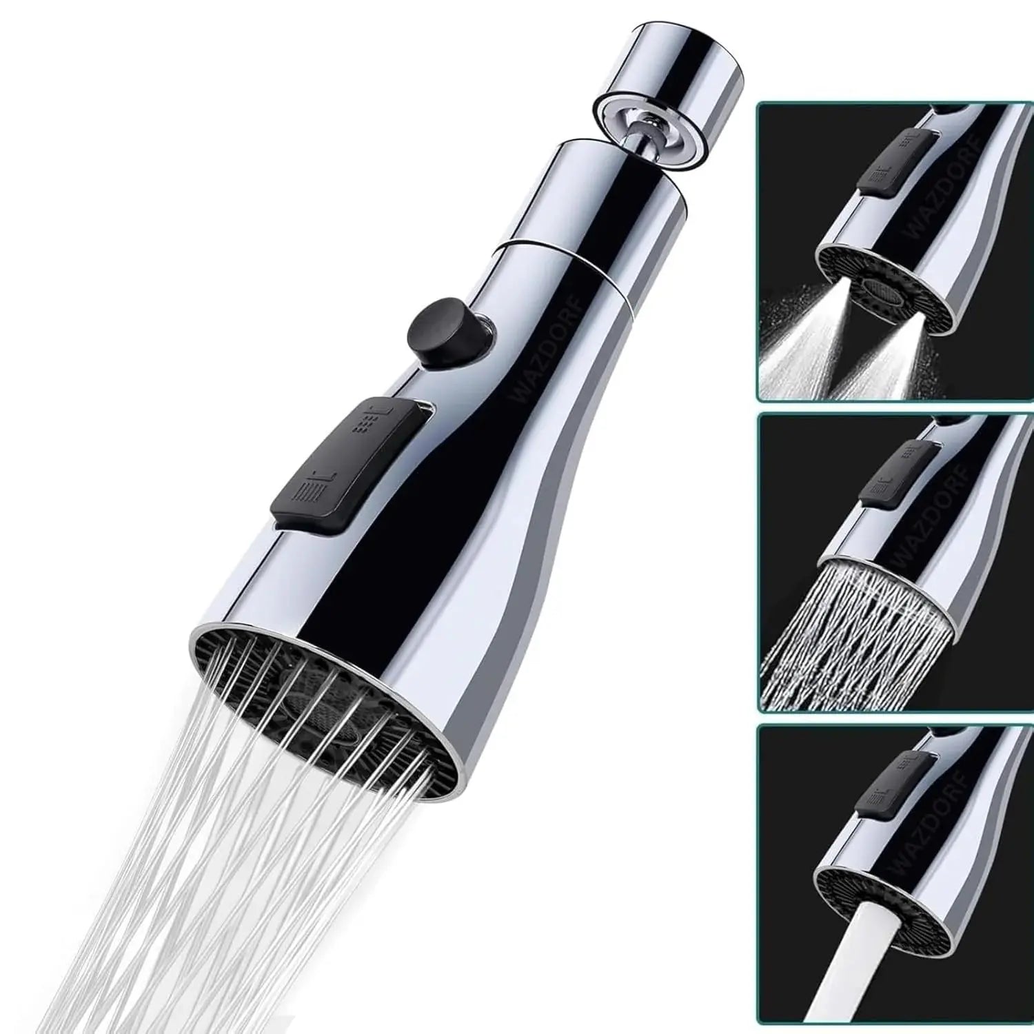 Kitchen Faucet Extender with 3 Water Modes-360° Rotation
