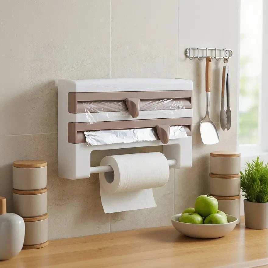 Kitchen Paper Towel Holder-4 in 1 Wall Organizer Doha Qatar