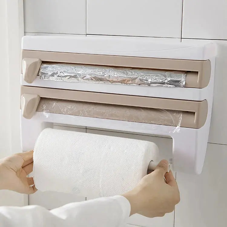 Kitchen Paper Towel Holder-4 in 1 Wall Organizer Doha Qatar