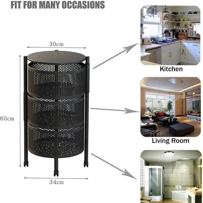 Kitchen Storage Rack - 4 tier -  Dimension