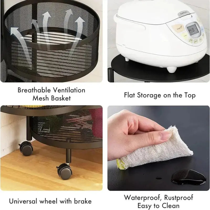 Kitchen Storage Rack - 4 tier -  Features