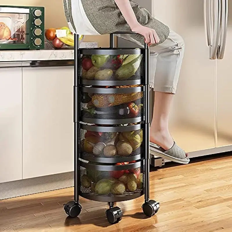 Kitchen Storage Rack - 4 tier - Strong Metal