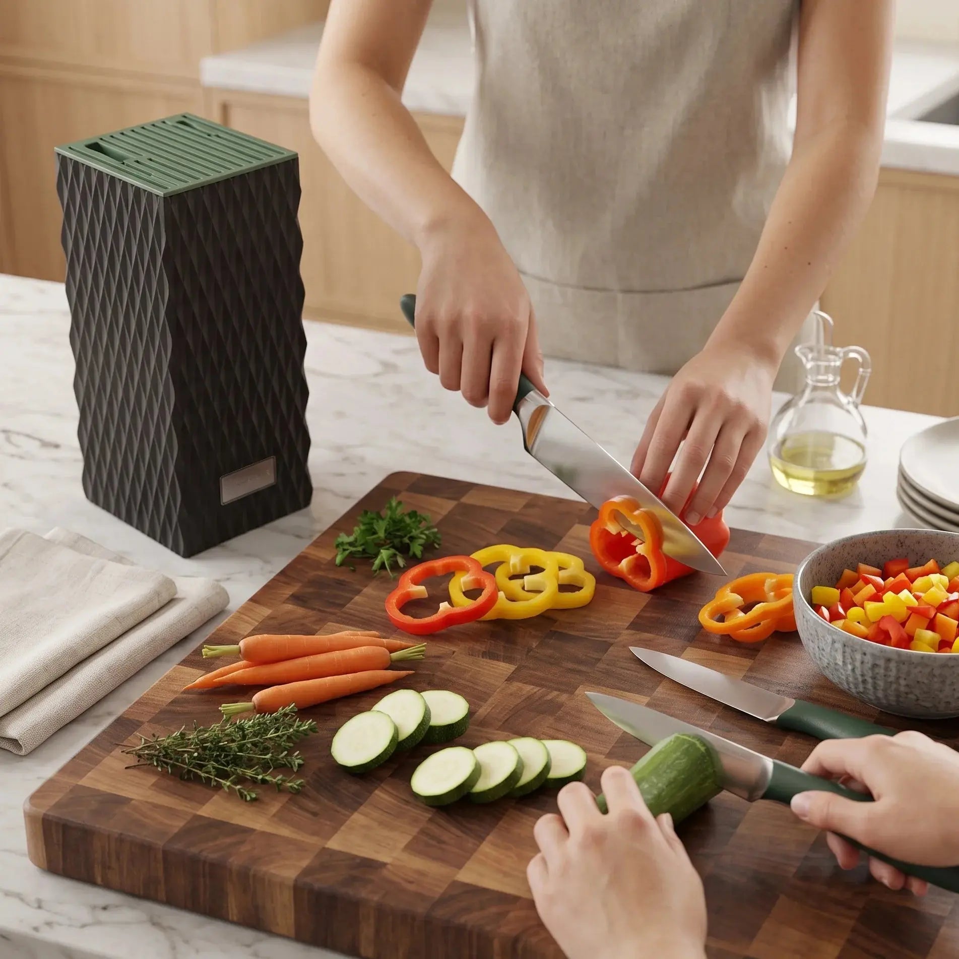  5-Piece Stainless Steel Kitchen Knife Set Doha Qatar