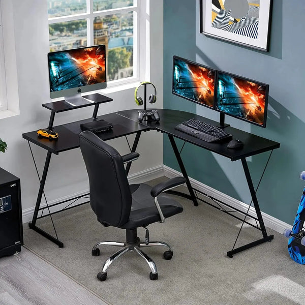 Sky Touch L-Shaped Computer Desk – Gaming Desk Doha Qatar