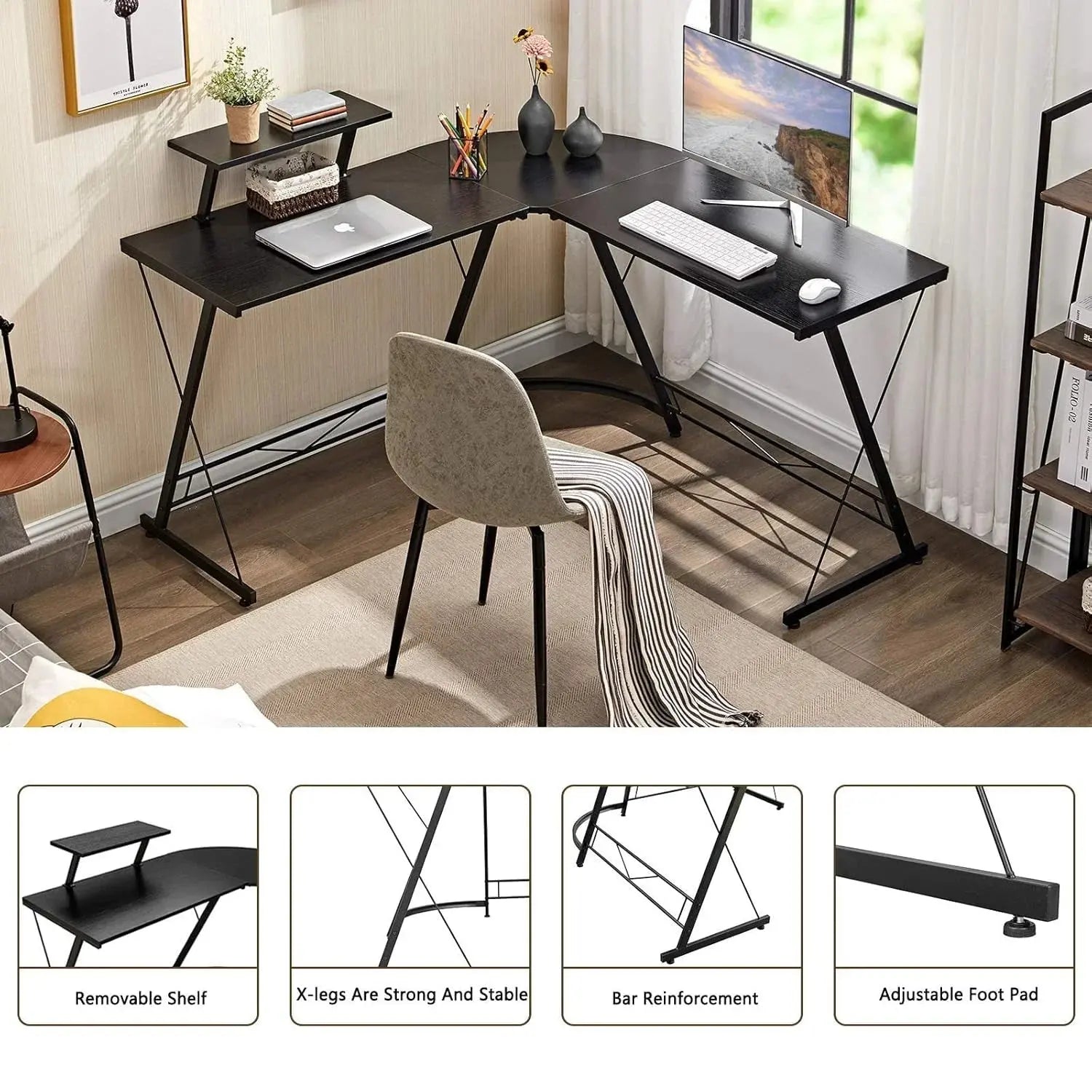 Sky Touch L-Shaped Computer Desk – Gaming Desk Doha Qatar