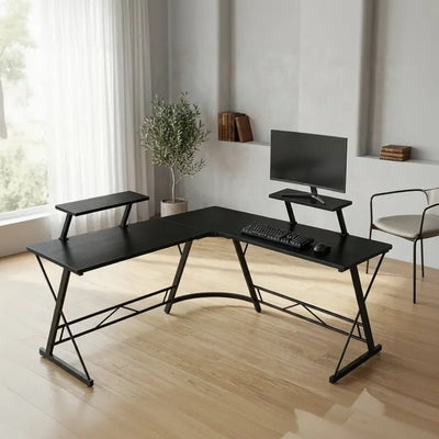 L-Shaped Corner PC Computer Desk for Home Office Doha Qatar