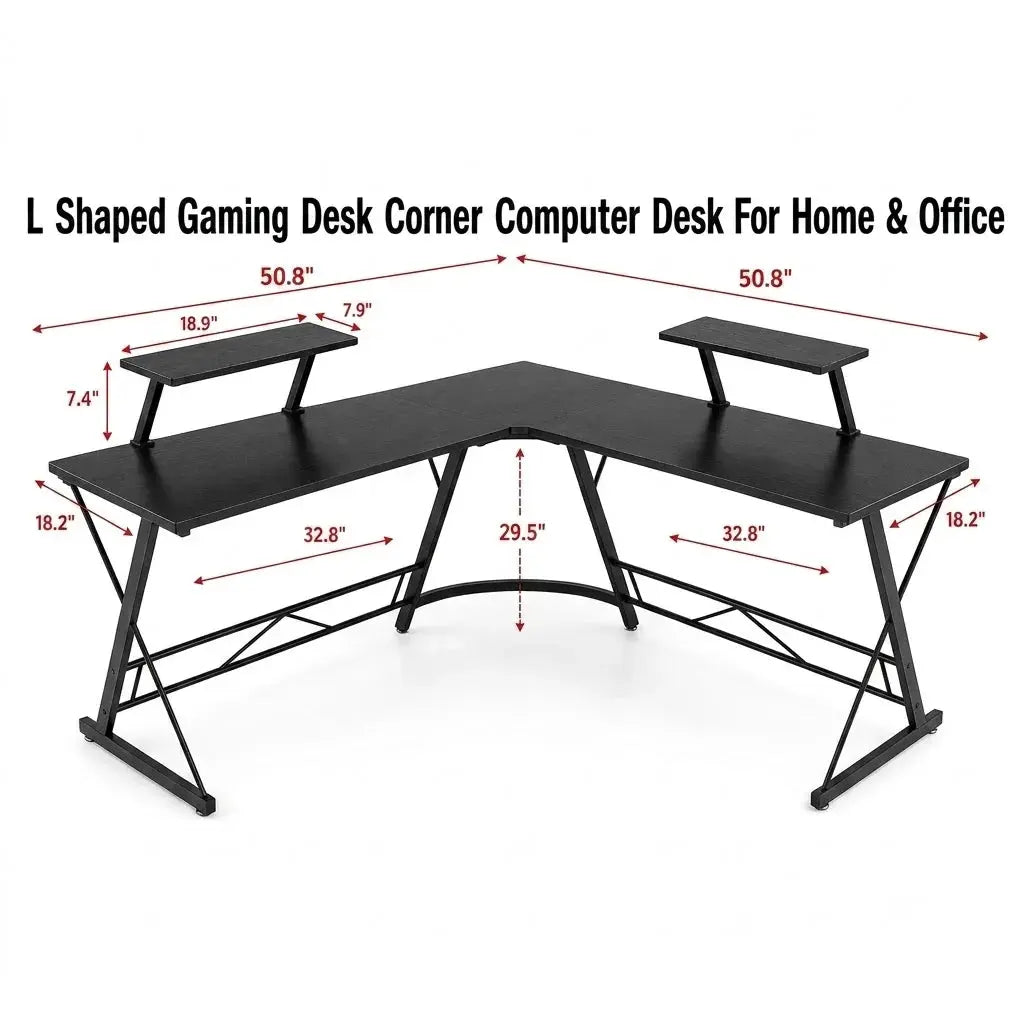 L-Shaped Corner PC Computer Desk for Home Office Doha Qatar