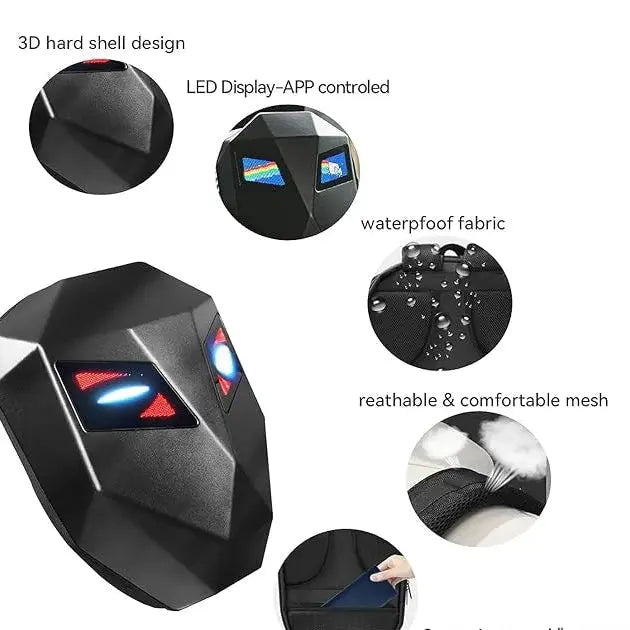 LED Eye Backpack – Hard Shell Skull Design for Multi-Purpose Scrollcart Qatar 