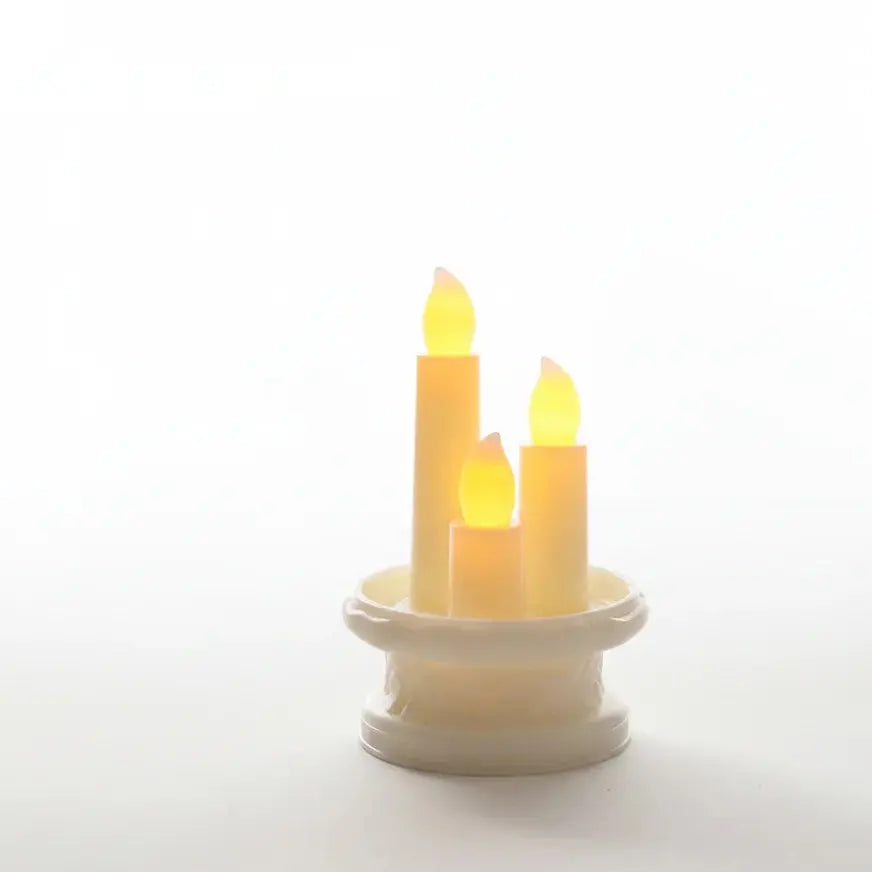 LED Off-White Flameless Candle Set Price Doha Qatar