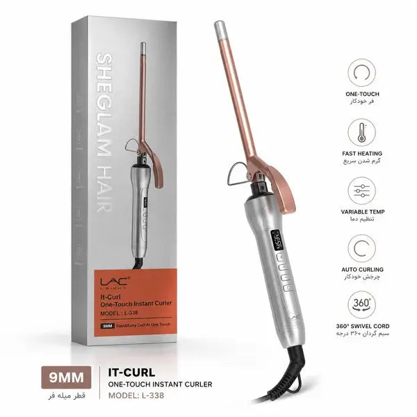 Laichy L-338 Sheglam One-Touch Automatic Ceramic Hair Curler Scrollcart Qatar 