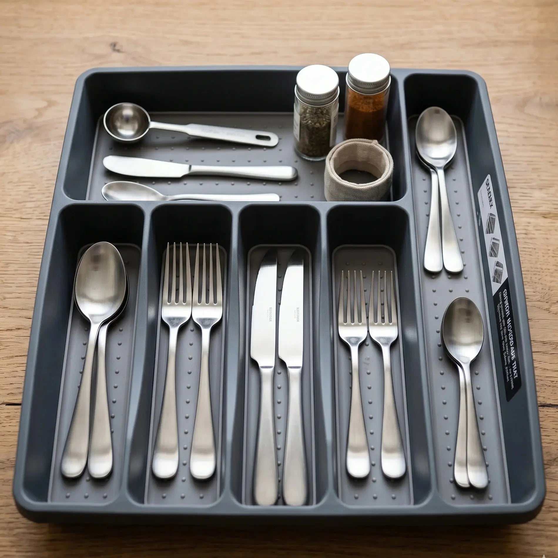 Large Cutlery Storage Tray Drawer Organizer 6 Compartments Scrollcart Qatar 
