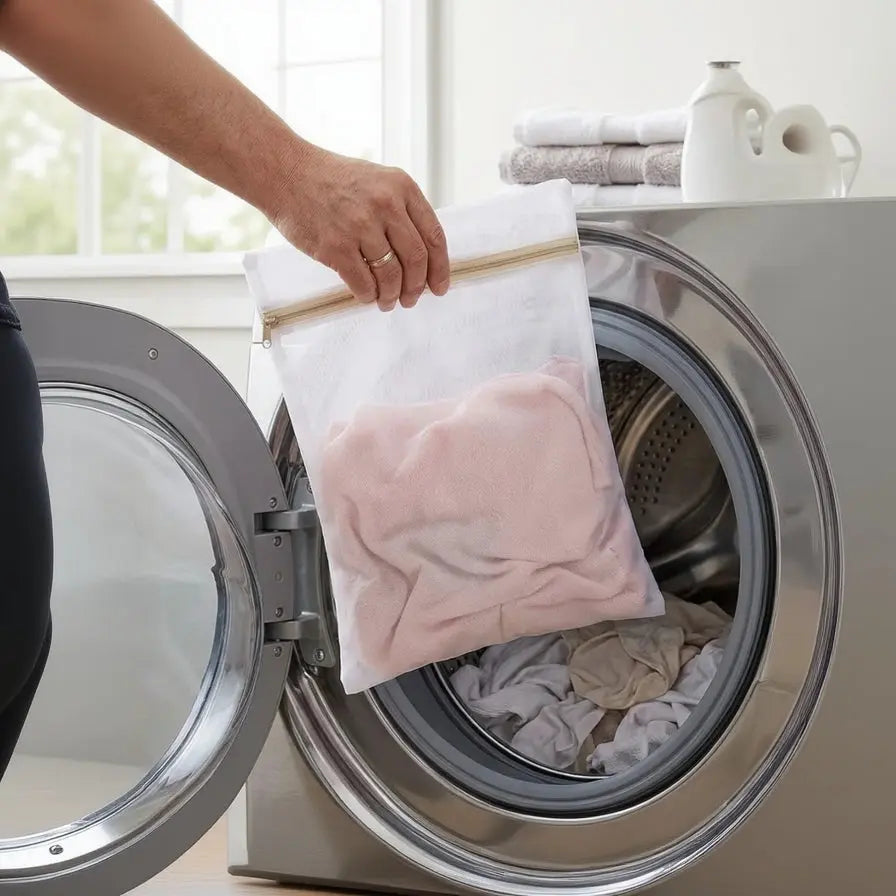 Laundry Bags - Zipper Mesh Delicates Wash Bag 30x40cm Scrollcart Qatar 