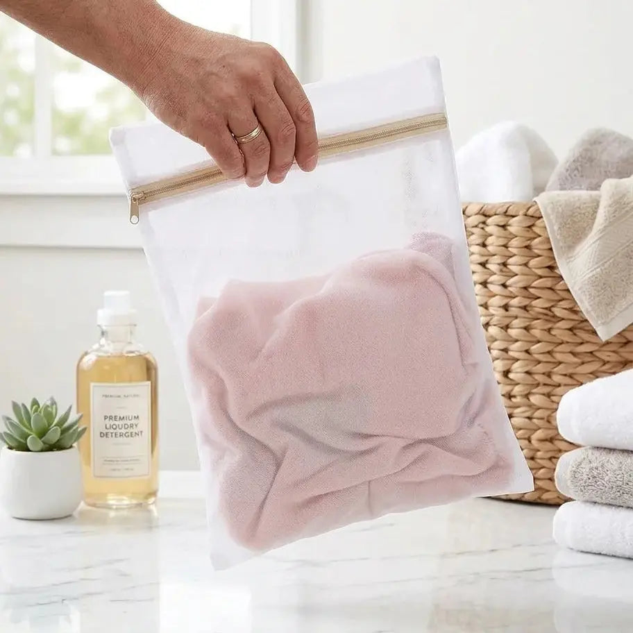 Laundry Bags - Zipper Mesh Delicates Wash Bag 30x40cm Scrollcart Qatar 
