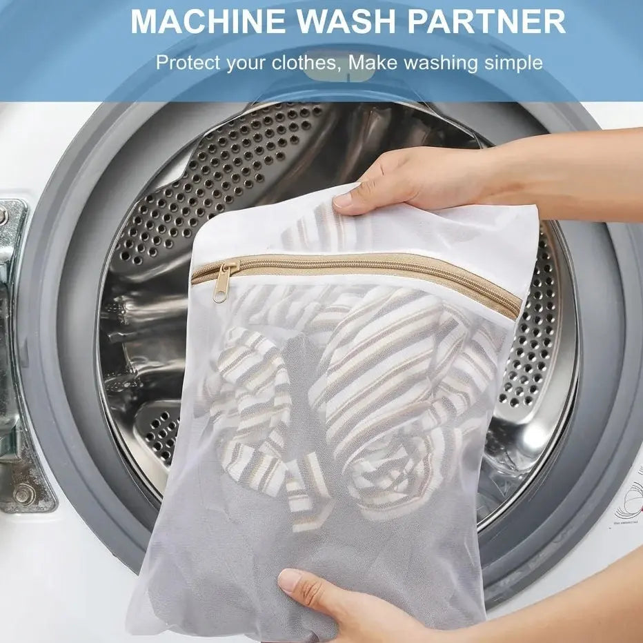 Laundry Bags - Zipper Mesh Delicates Wash Bag 30x40cm Scrollcart Qatar 