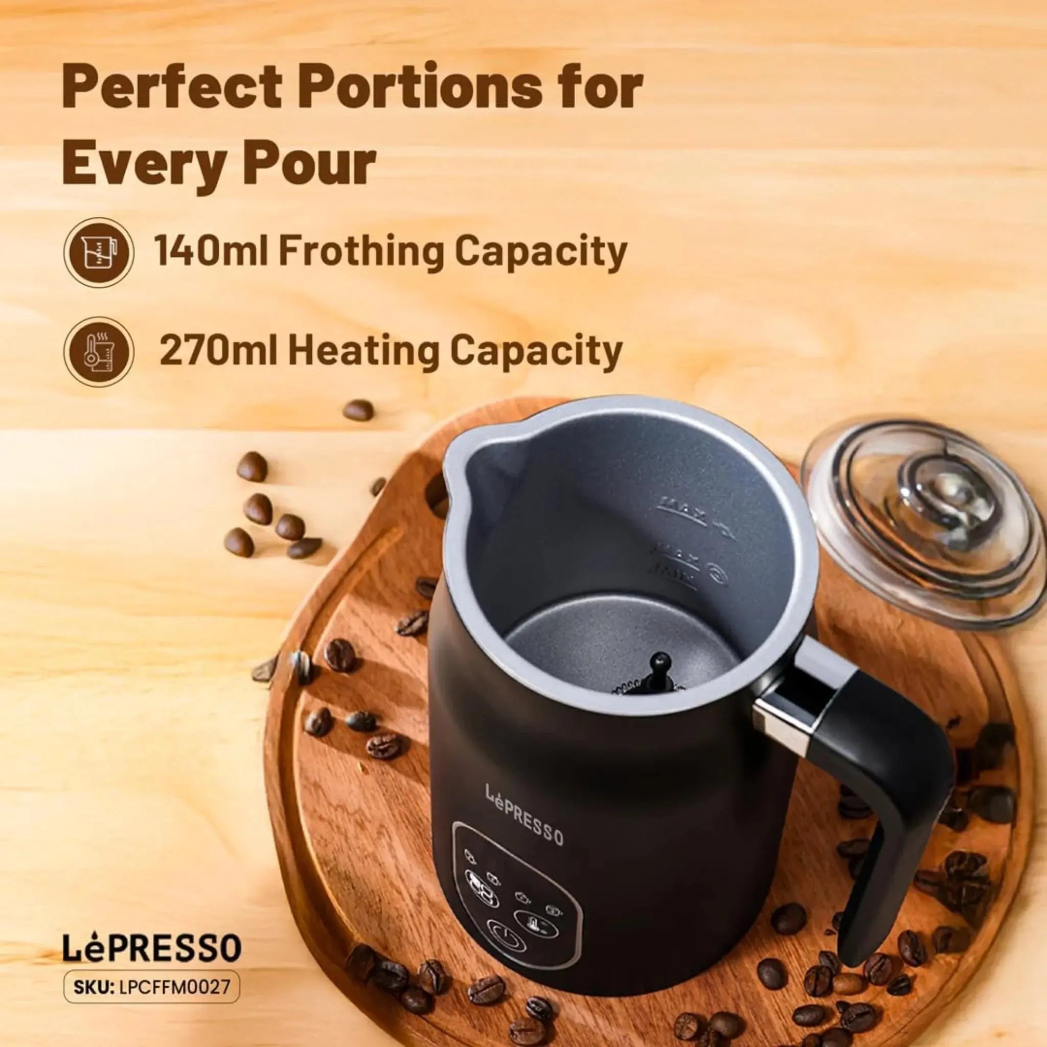 LePresso Four Froth Milk Frother | Hot & Cold Foam Qatar
