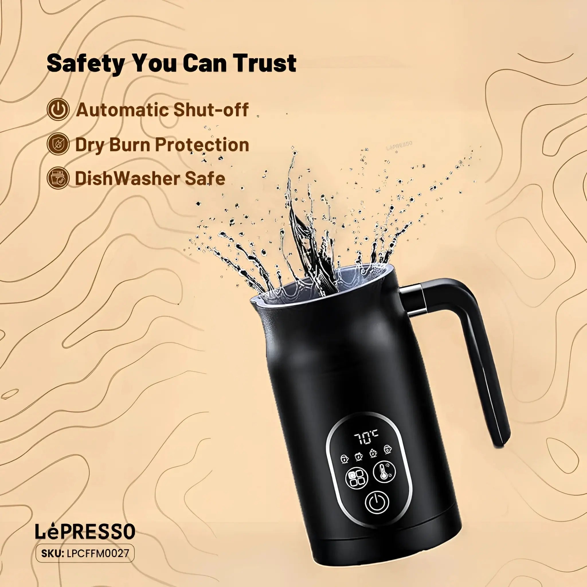 LePresso Four Froth Milk Frother | Hot & Cold Foam Qatar