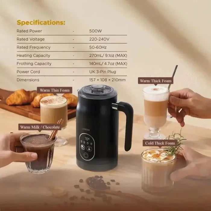 LePresso Four Froth Milk Frother | Hot & Cold Foam Qatar