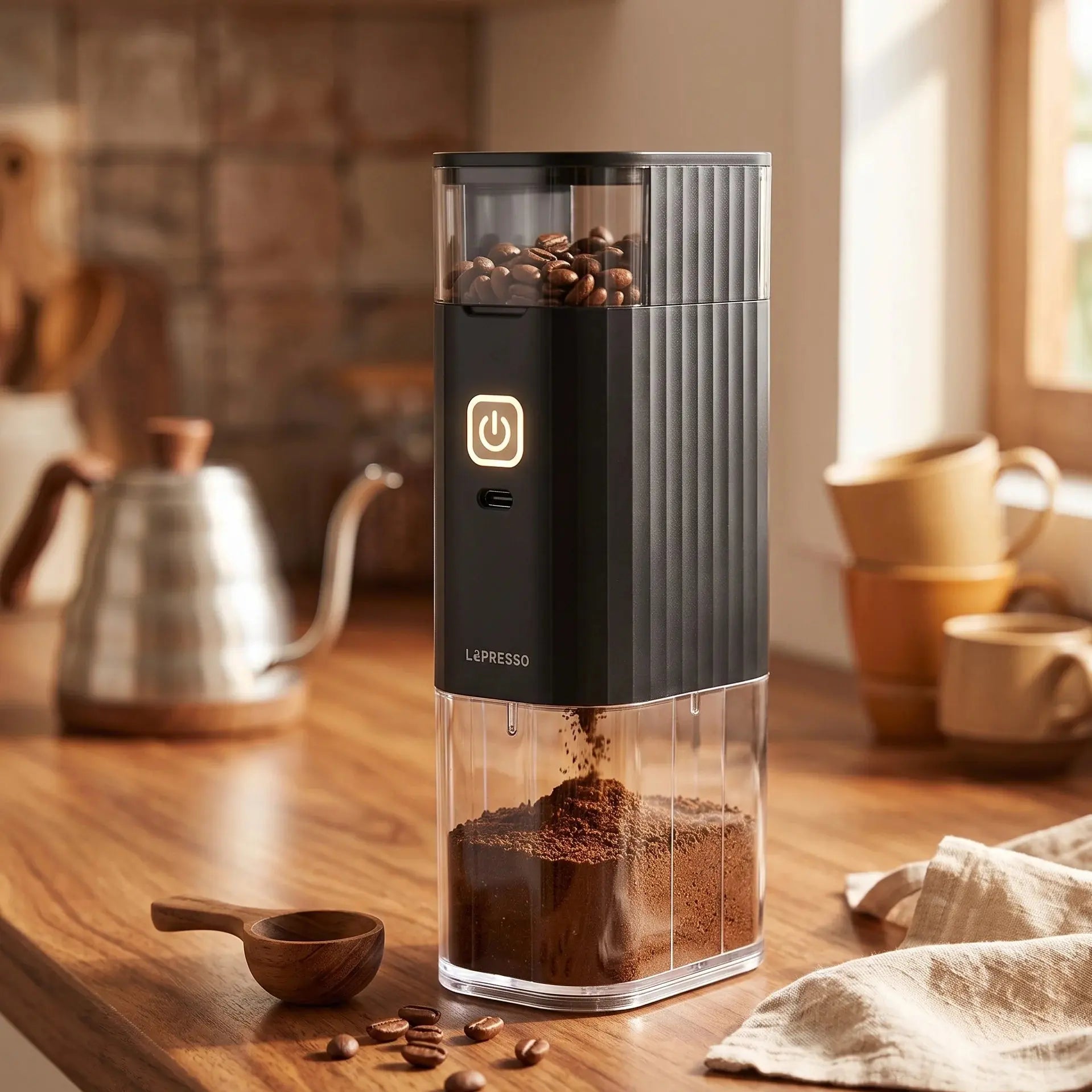 LePresso JetGrind Rechargeable Coffee Grinder Doha Qatar