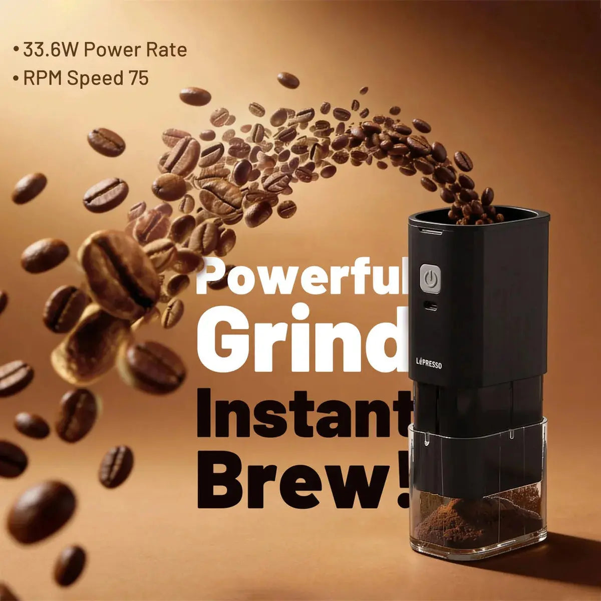 LePresso JetGrind Rechargeable Coffee Grinder Doha Qatar