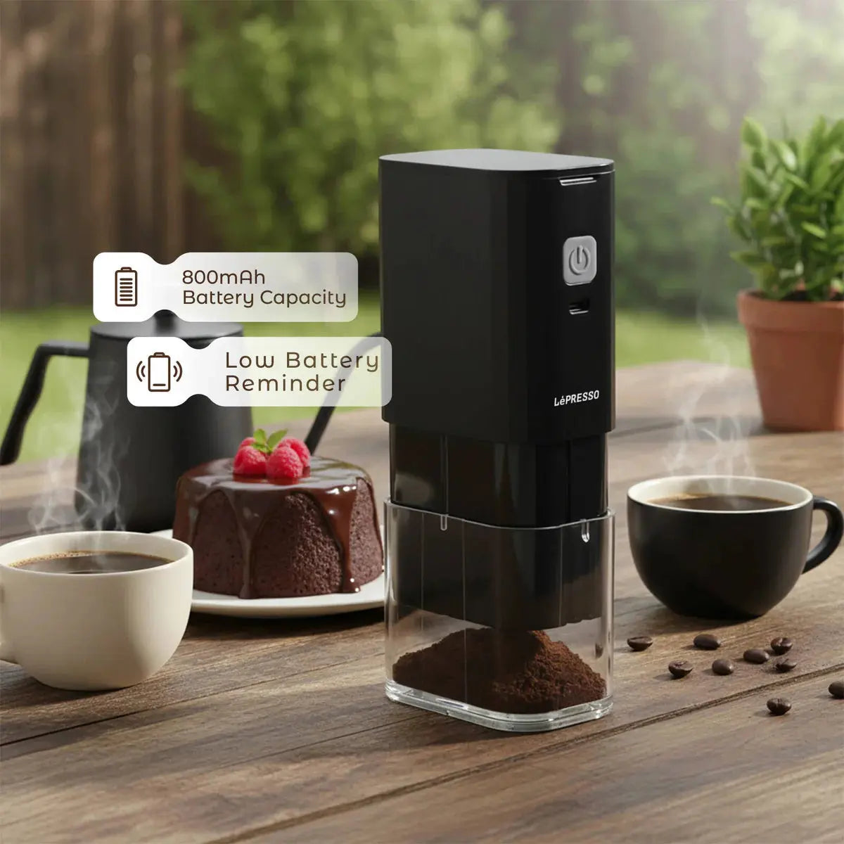 LePresso JetGrind Rechargeable Coffee Grinder Doha Qatar