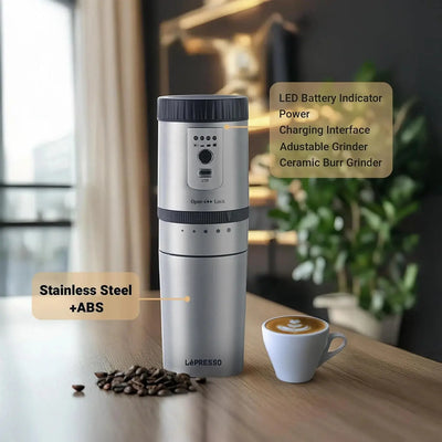 LePresso Portable Espresso Maker with Burr Grinder – 250ml Scrollcart Qatar 