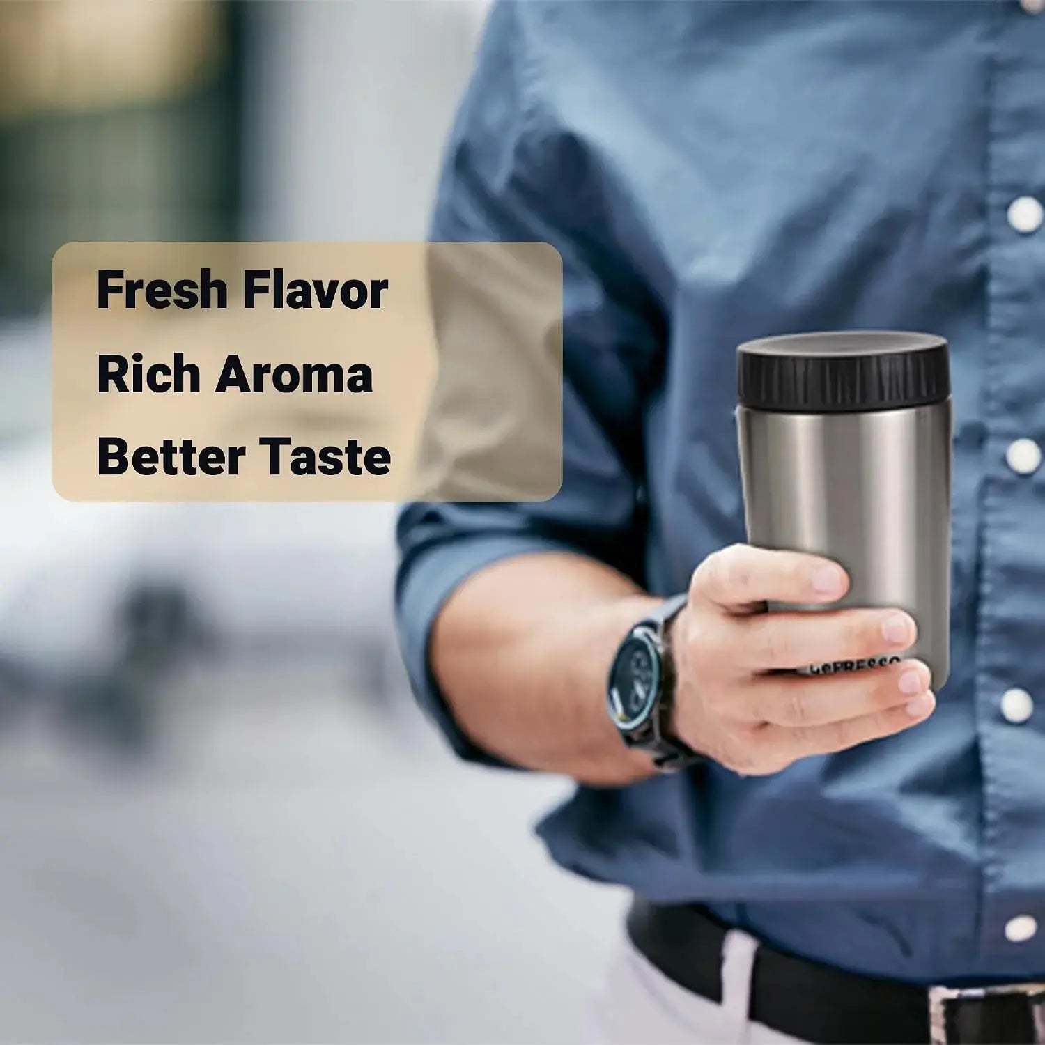 LePresso Portable Espresso Maker with Burr Grinder – 250ml Scrollcart Qatar 