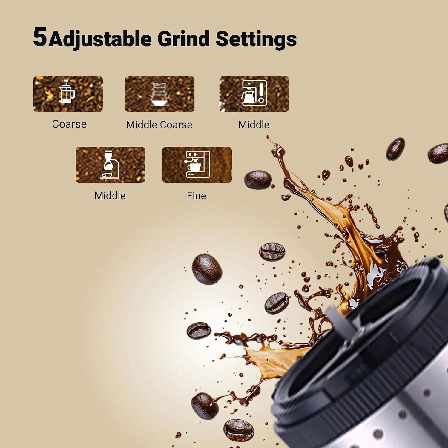 LePresso Portable Espresso Maker with Burr Grinder – 250ml Scrollcart Qatar 