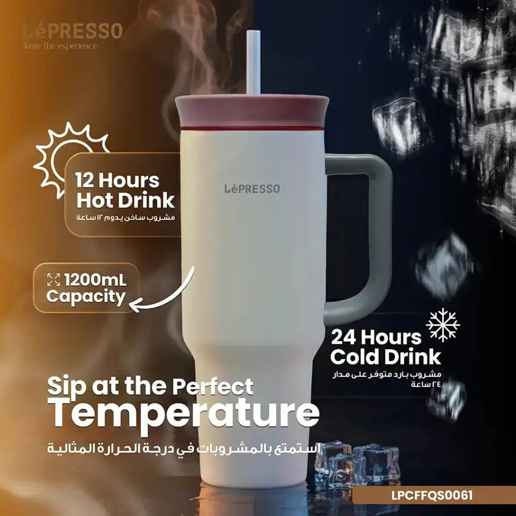 LePresso QuirkSip 1200ml Insulated Tumbler – Hot & Cold Scrollcart Qatar 