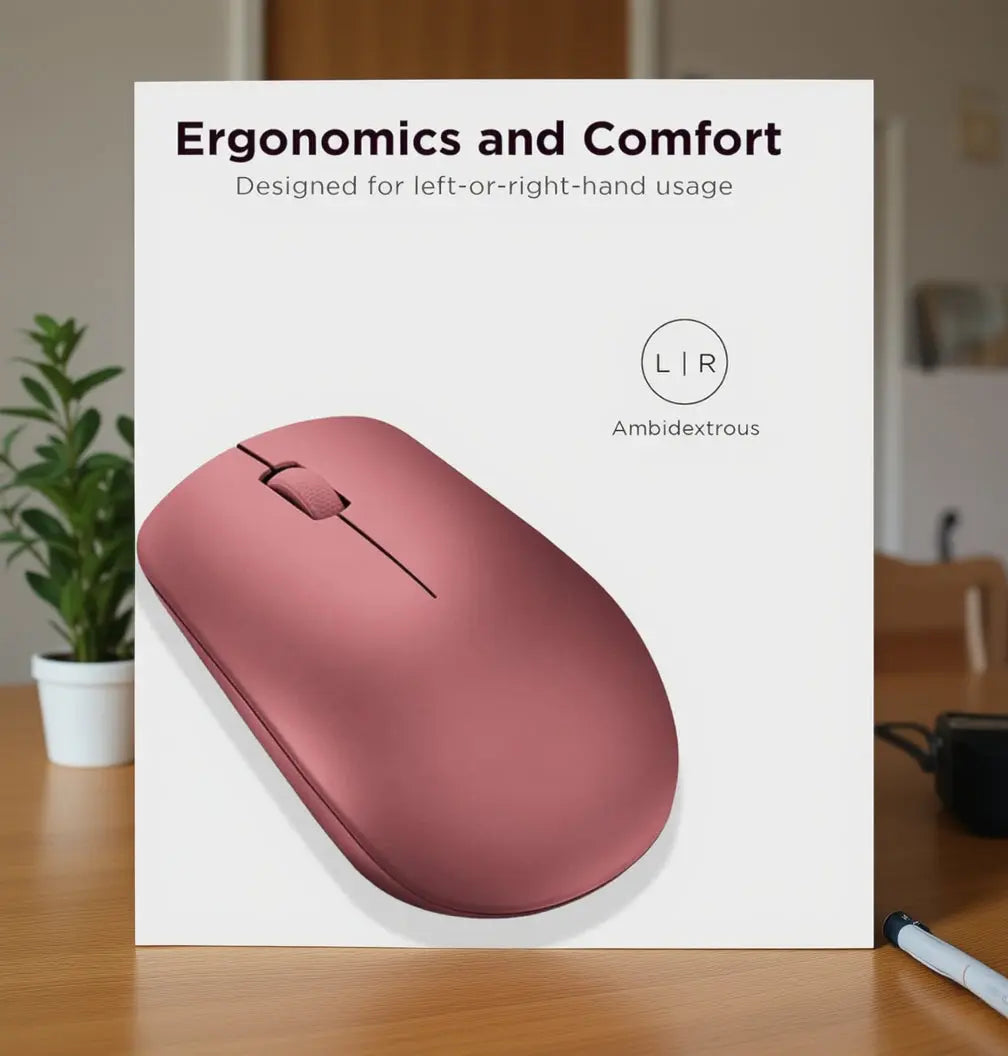 Lenovo 530 Wireless Mouse - Cherry Red Masa souq 