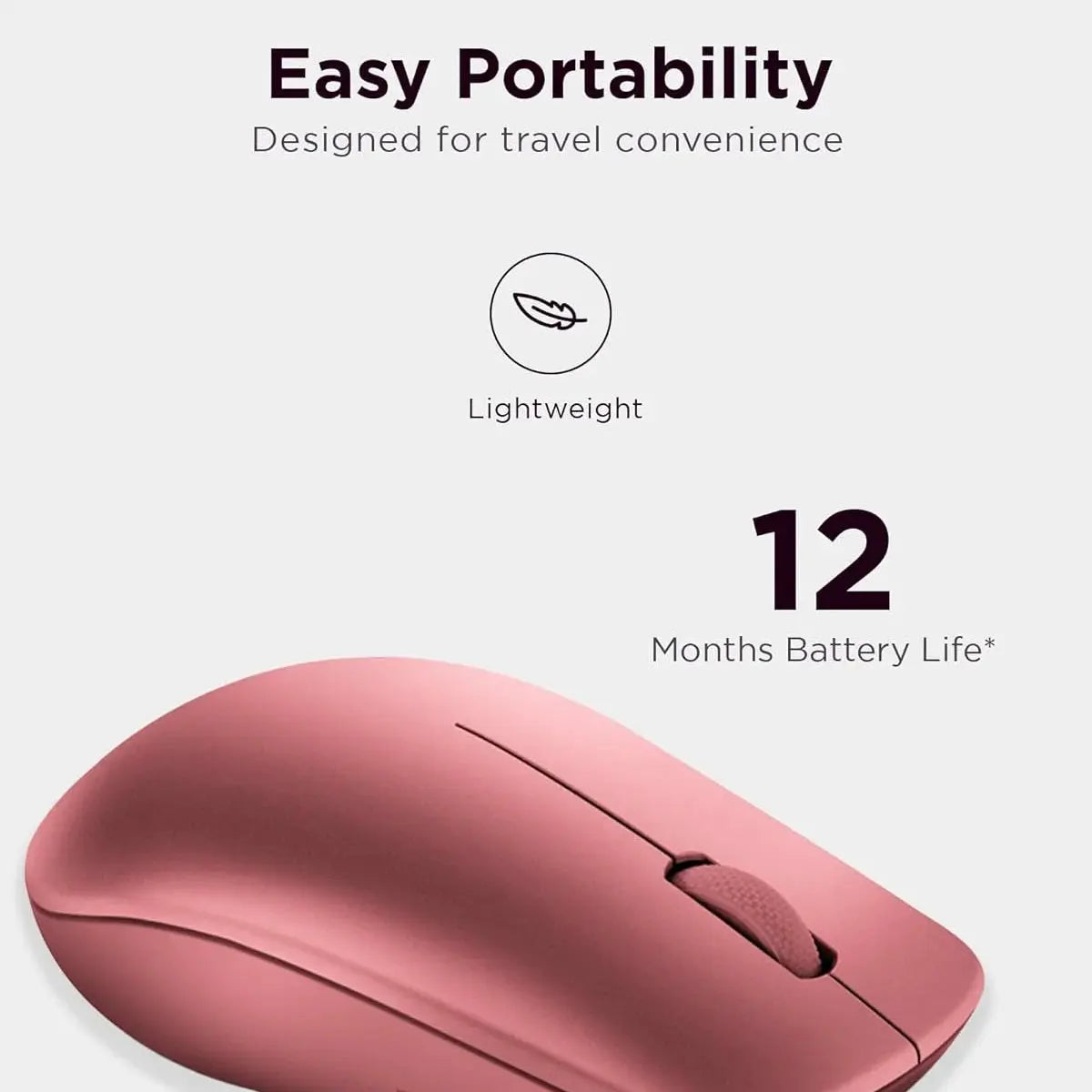 Lenovo 530 Wireless Mouse - Cherry Red Masa souq 