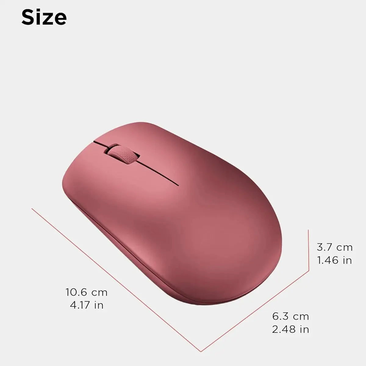Lenovo 530 Wireless Mouse - Cherry Red Masa souq 