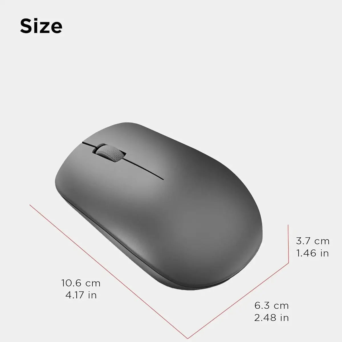 Lenovo 530 Wireless Mouse - Graphite Grey Doha Qatar